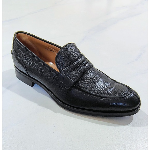 Gravati Other - $895 Gravati Peccary Penny Loafers Shoes 10.5 Black Bergdorf Goodman  Italy